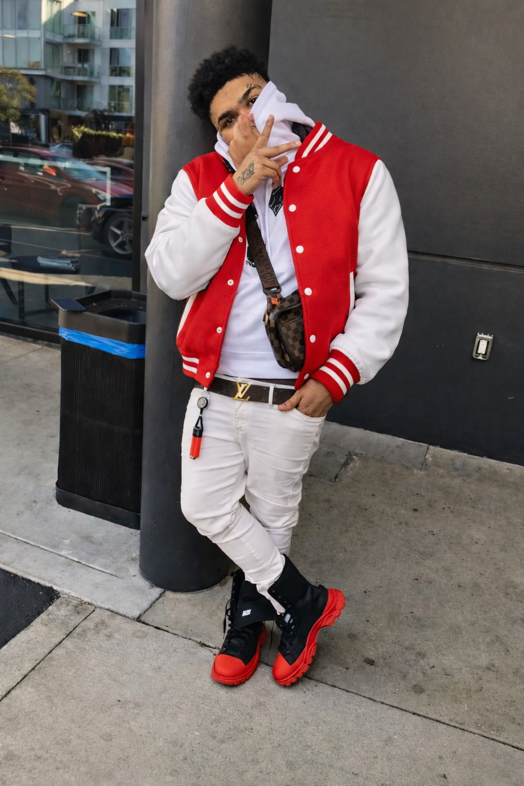 NTS VARSITY JACKET -RED